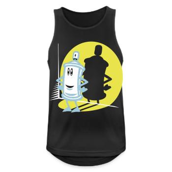 Spray and flex spotlight - Men's Breathable Tank Top - black - Front - Nick (188cm)