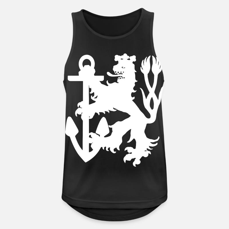 Düsseldorf - Düsseldorfer Löwe - Männer Tank Top atmungsaktiv - Schwarz
