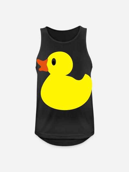 ente - Männer Tank Top atmungsaktiv - Schwarz