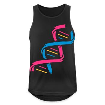 The structure of a DNA molecule - Men's Breathable Tank Top - black - Front - Nick (188cm)