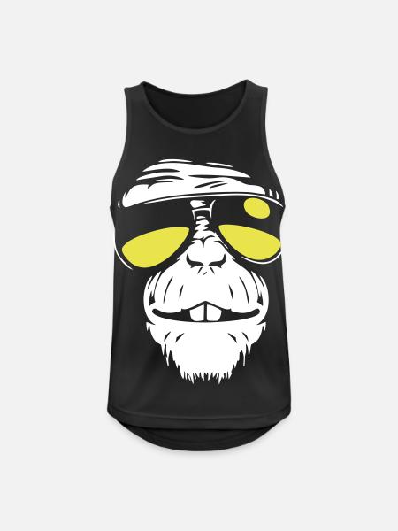 Cool Monkey - Singe cool - Débardeur respirant Homme - noir