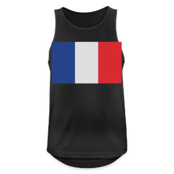 France - Débardeur respirant Homme - noir - Devant - Nick (188cm)
