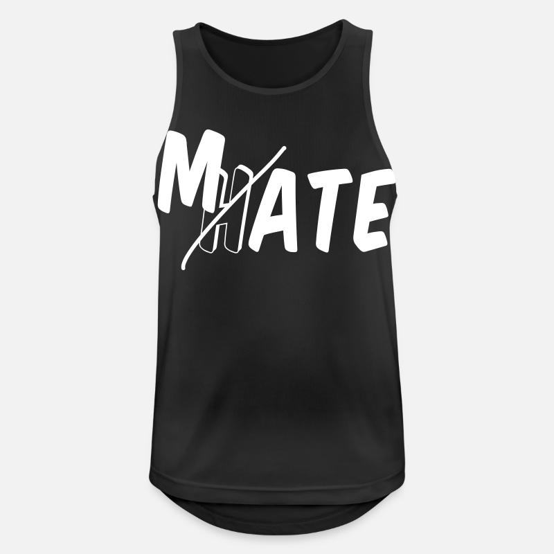 Mate - don't hate - Men's Breathable Tank Top - black