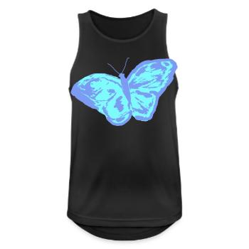 Butterfly - Men's Breathable Tank Top - black - Front - Nick (188cm)