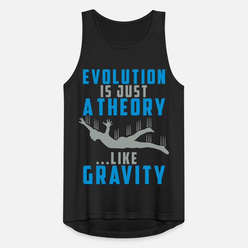Evolution is a Theory like Gravity Männer Tank Top atmungsaktiv