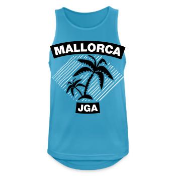Mallorca – Bachelor party under palm trees - Men's Breathable Tank Top - sapphire blue - Front - Nick (188cm)