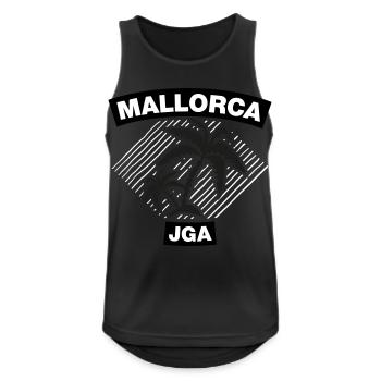 Mallorca – Bachelor party under palm trees - Men's Breathable Tank Top - black - Front - Nick (188cm)