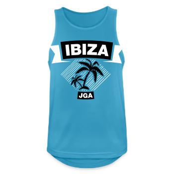 IBIZA Bachelor Party Crew 3C - Men's Breathable Tank Top - sapphire blue - Front - Nick (188cm)