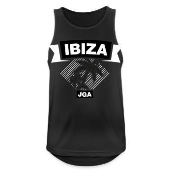 IBIZA JGA Crew 3C - Männer Tank Top atmungsaktiv - Schwarz - Vorne - Nick (188cm)