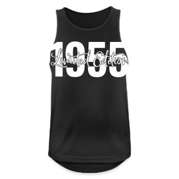 Edition limitée 1955 - Débardeur respirant Homme - noir - Devant - Nick (188cm)