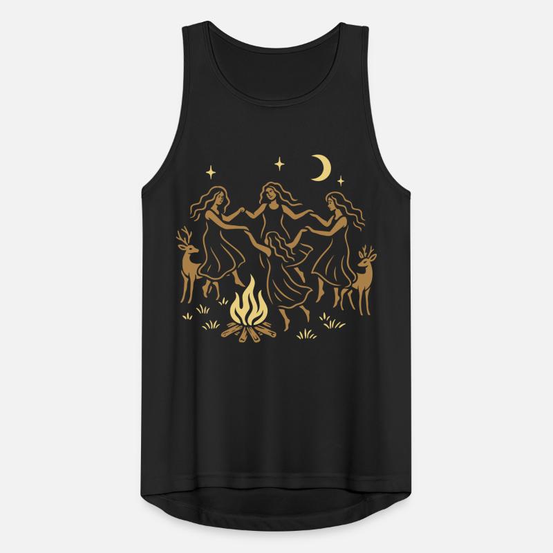 Witchy Summer - Midsummer Dance Around the Fire Men's Breathable Tank Top