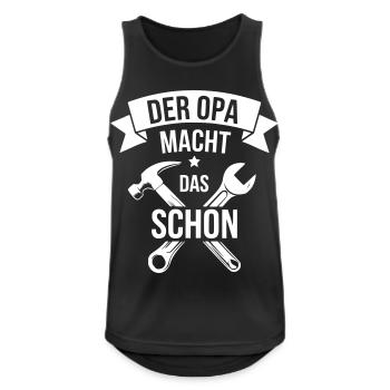 Grandpa Gift Idea Hobbyist Repairing Craftsman - Men's Breathable Tank Top - black - Front - Nick (188cm)