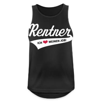 Retraité – J'adore mon travail ! (Retraite / 3C) - Débardeur respirant Homme - noir - Devant - Nick (188cm)