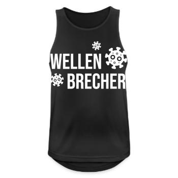 Breakwater - Men's Breathable Tank Top - black - Front - Nick (188cm)