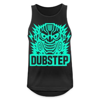 Dubstep Power - Männer Tank Top atmungsaktiv - Schwarz - Vorne - Nick (188cm)