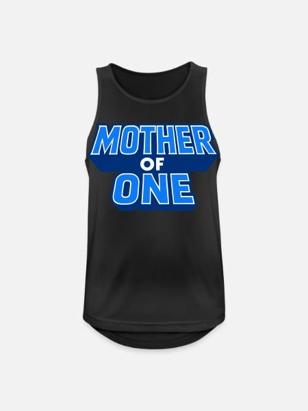 Mother of One - Männer Tank Top atmungsaktiv - Schwarz