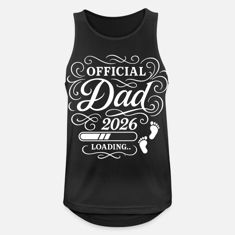 Dad 2026 Dad Loading Paternity - Men's Breathable Tank Top - black