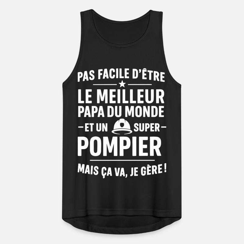 Firefighter – Super Dad Firefighter Men's Breathable Tank Top