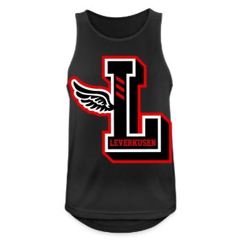 LEVERKUSEN 2026 - Männer Tank Top atmungsaktiv - Schwarz - Vorne - Nick (188cm)