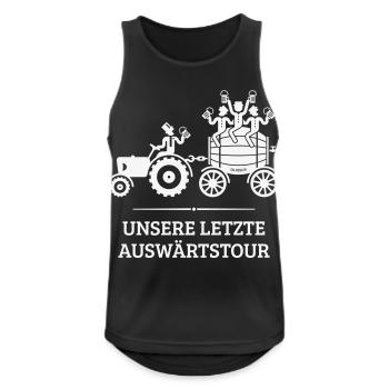 Our last away tour, tractor beer barrel JGA W - Men's Breathable Tank Top - black - Front - Nick (188cm)