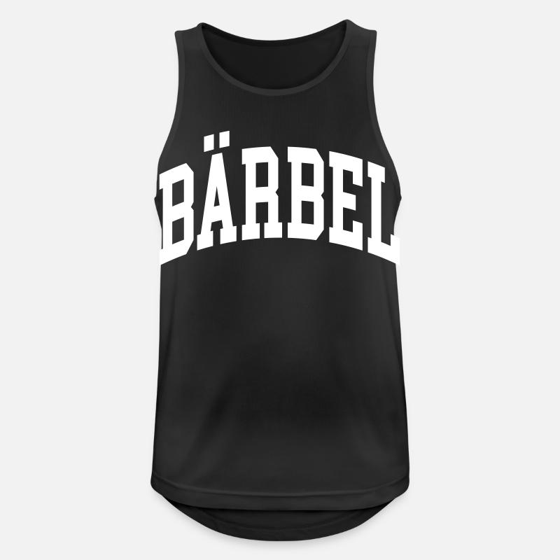 Bärbel - Männer Tank Top atmungsaktiv - Schwarz
