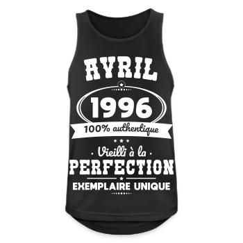30th Anniversary - April 1996 Perfection - Men's Breathable Tank Top - black - Front - Nick (188cm)