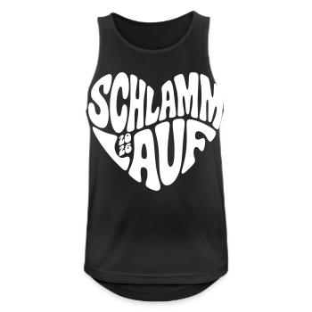 Mud Run 2026 - Heart Shape - Mud Run 2026 - Men's Breathable Tank Top - black - Front - Nick (188cm)
