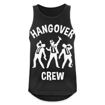 Hangover Crew (Bachelor Party Beer / W) - Men's Breathable Tank Top - black - Front - Nick (188cm)