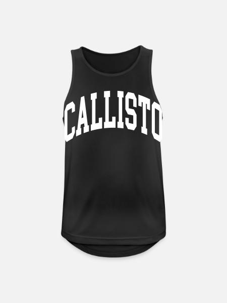 Callisto - Männer Tank Top atmungsaktiv - Schwarz