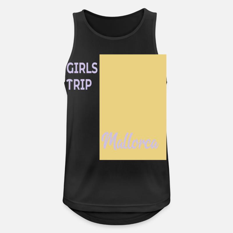 Mädchen Mallorca - Männer Tank Top atmungsaktiv - Schwarz