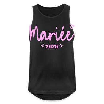 Bride 2026 - French Bride - Men's Breathable Tank Top - black - Front - Nick (188cm)