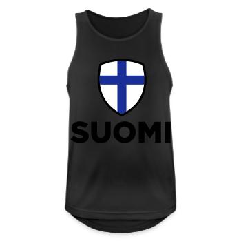 National Flag of Finland - Men's Breathable Tank Top - black - Front - Nick (188cm)