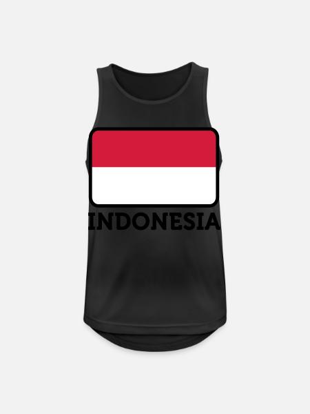 National flag of Indonesia - Men's Breathable Tank Top - black