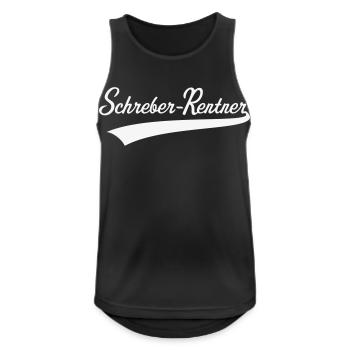 Schreber-Rentner (Rentner / Schrebergärtner / W) - Männer Tank Top atmungsaktiv - Schwarz - Vorne - Nick (188cm)