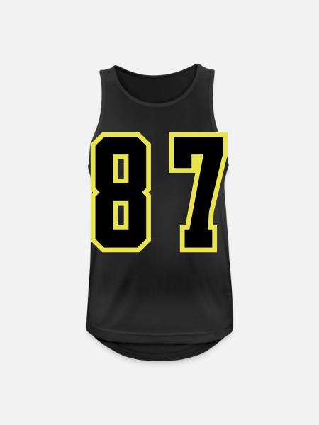 87 Number Leotard - Men's Breathable Tank Top - black