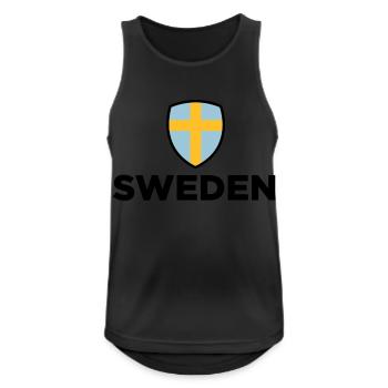 National flag of Sweden - Men's Breathable Tank Top - black - Front - Nick (188cm)