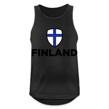 National Flag of Finland - Men's Breathable Tank Top - black - Front - Nick (188cm)