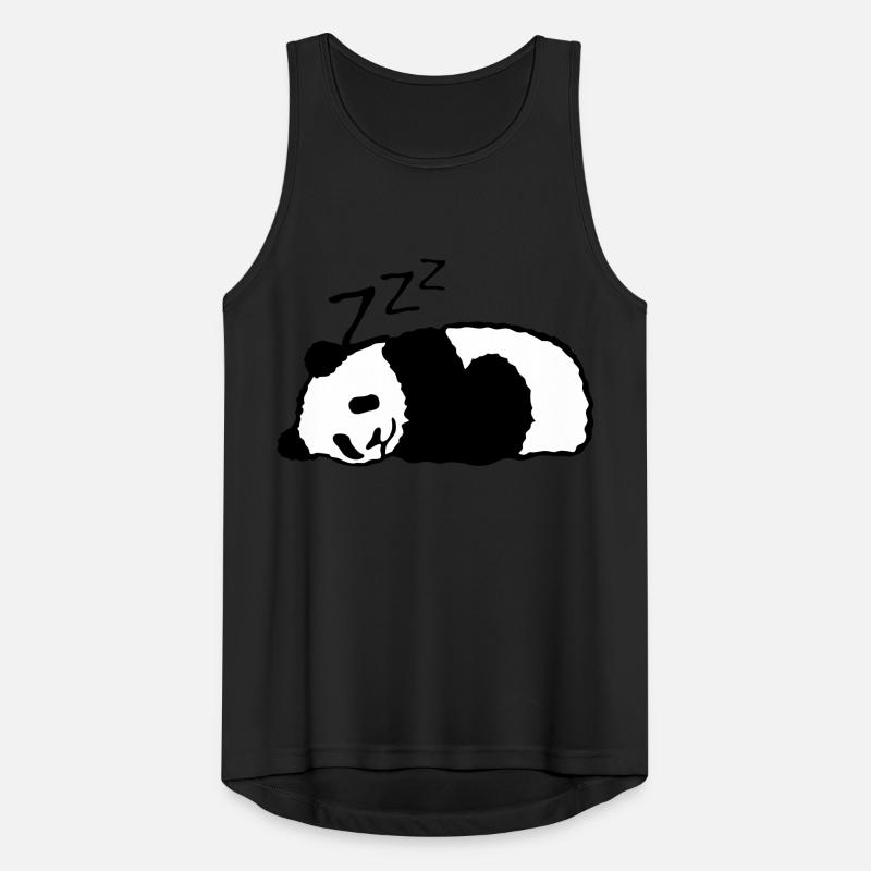 panda sleeps nap sleeping Men's Breathable Tank Top