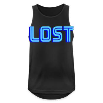 LOST | Colors can be changed - Men's Breathable Tank Top - black - Front - Nick (188cm)