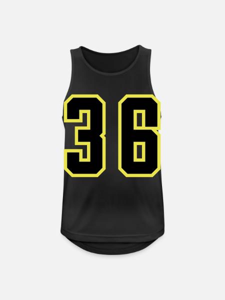36 Number Leotard - Men's Breathable Tank Top - black