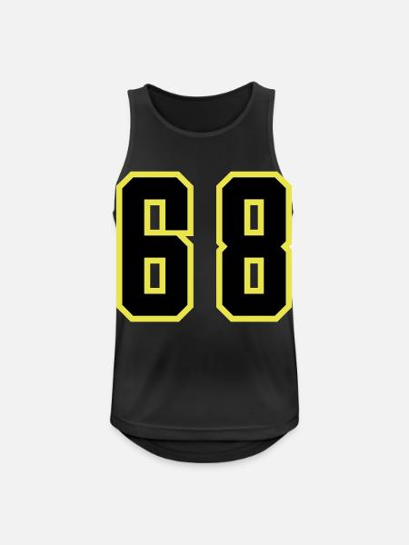 68 Number Jersey - Men's Breathable Tank Top - black