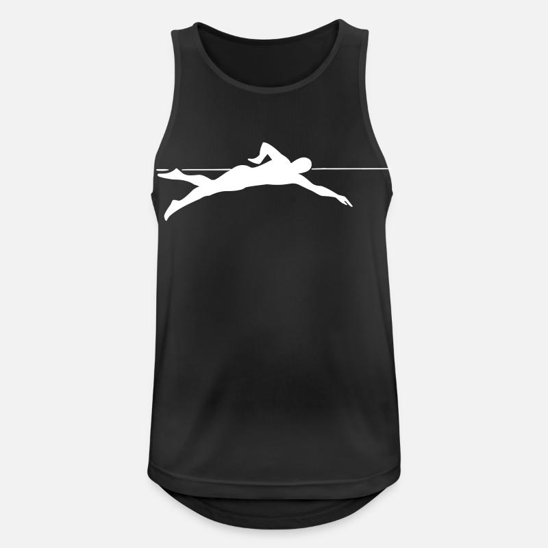 Dynamic Sprinter Line Graphics - Men's Breathable Tank Top - black