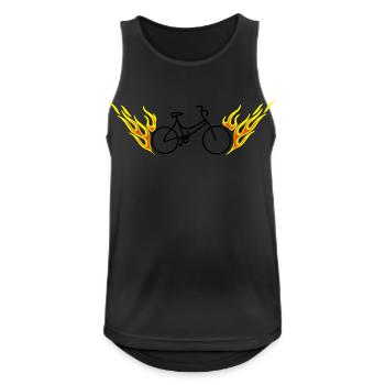 Fahrrad Mit Flammen - Men's Breathable Tank Top - black - Front - Nick (188cm)