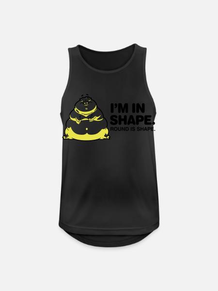 I m in great shape. Circular is also a form. - Men's Breathable Tank Top - black