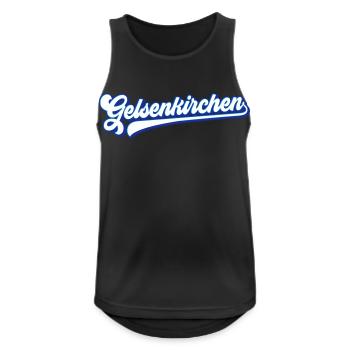 Gelsenkirchen Text | Colors changeable - Men's Breathable Tank Top - black - Front - Nick (188cm)