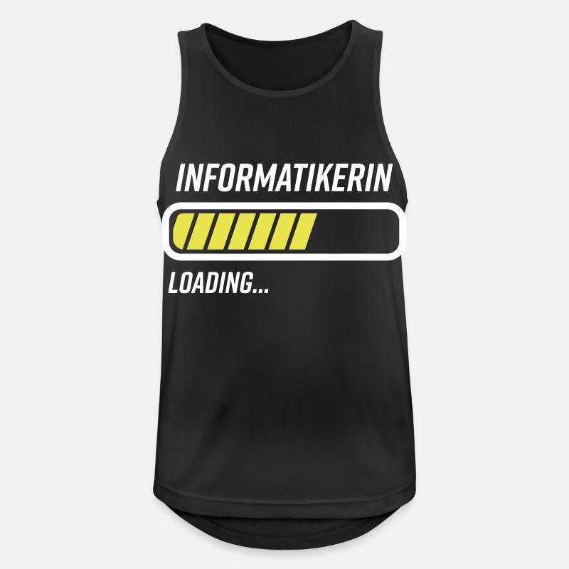 Informatikerin Loading Ladebalken - Männer Tank Top atmungsaktiv - Schwarz
