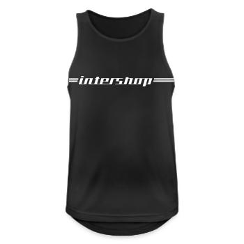 Intershop - Männer Tank Top atmungsaktiv - Schwarz - Vorne - Nick (188cm)