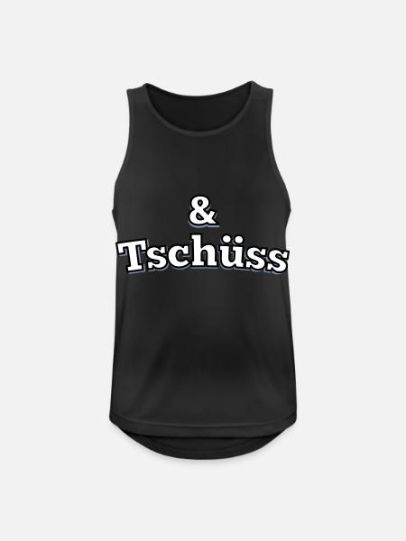 and goodbye - Men's Breathable Tank Top - black