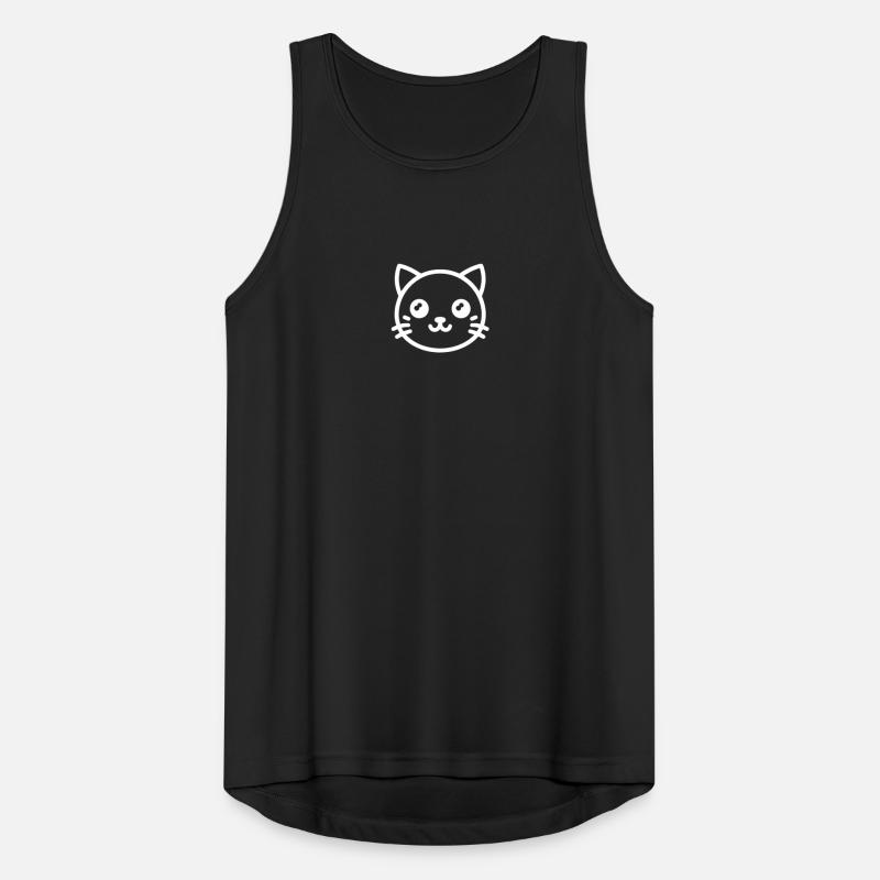 Tête de chat mignon Chat mignon Débardeur respirant Homme