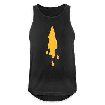 puke_shirt - Men's Breathable Tank Top - black - Front - Nick (188cm)